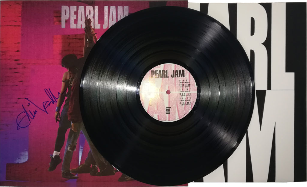 Eddie Vedder Autographed Pearl Jam Ten Vinyl