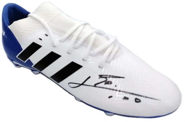 Lionel Messi Autograhed Football Boot