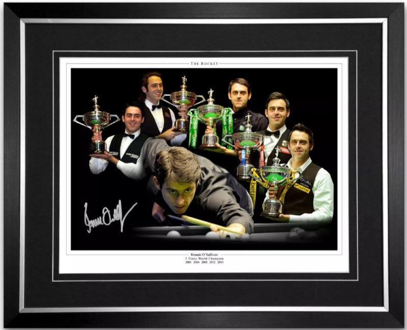 Ronnie O'Sullivan Signed Montage Authentic Memorabilia Ronnie O'Sullivan Signed Montage Authentic Memorabilia