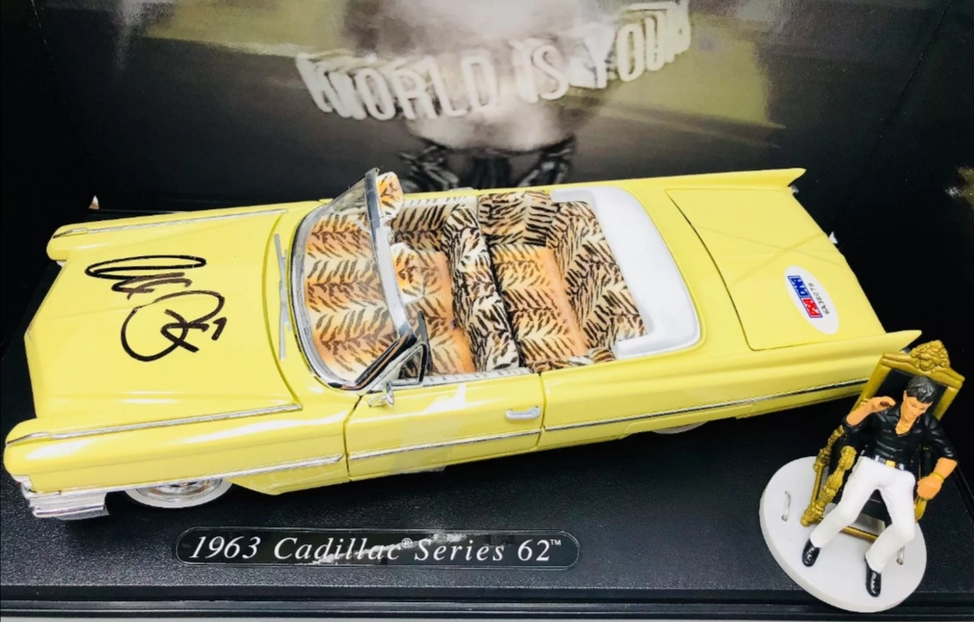 al pacino signed scarface model car jada 1 24 scale authentic memorabilia al pacino signed scarface model car jada 1 24 scale