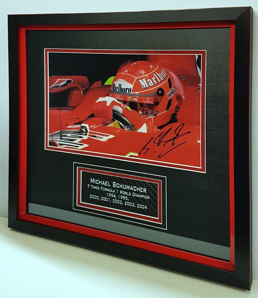 Michael Schumacher Signed Picture Authentic Memorabilia