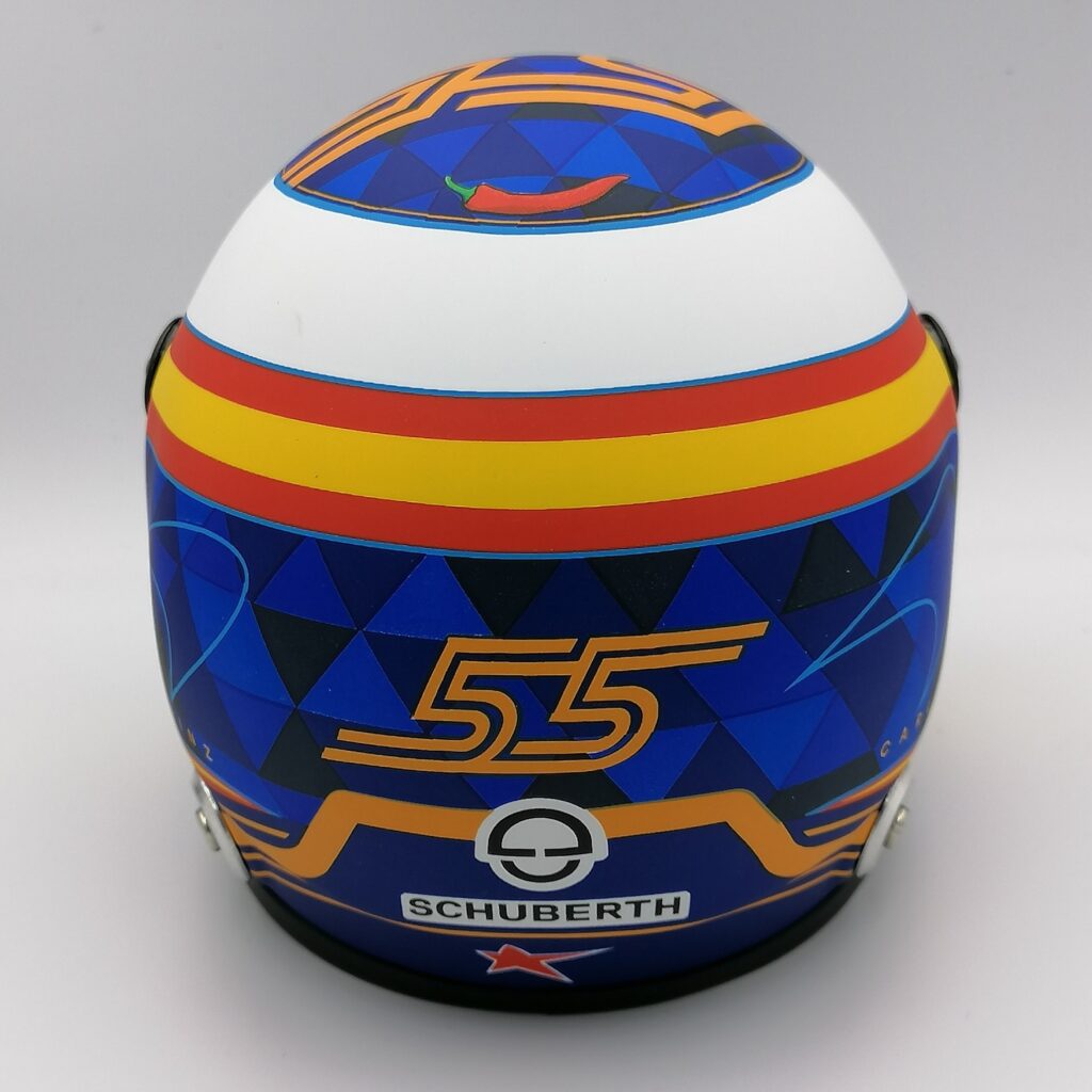 Carlos Sainz Autographed Helmet