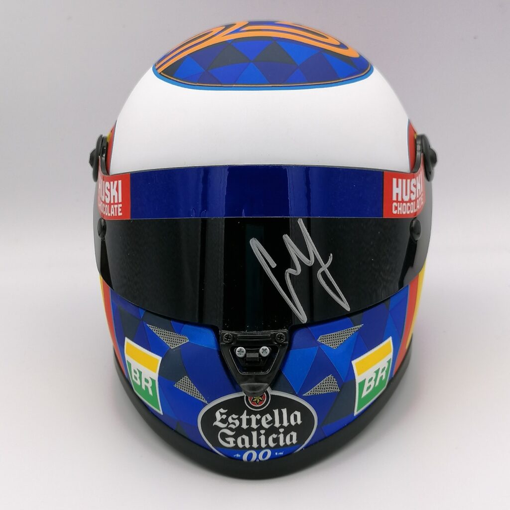 Carlos Sainz Autographed Helmet