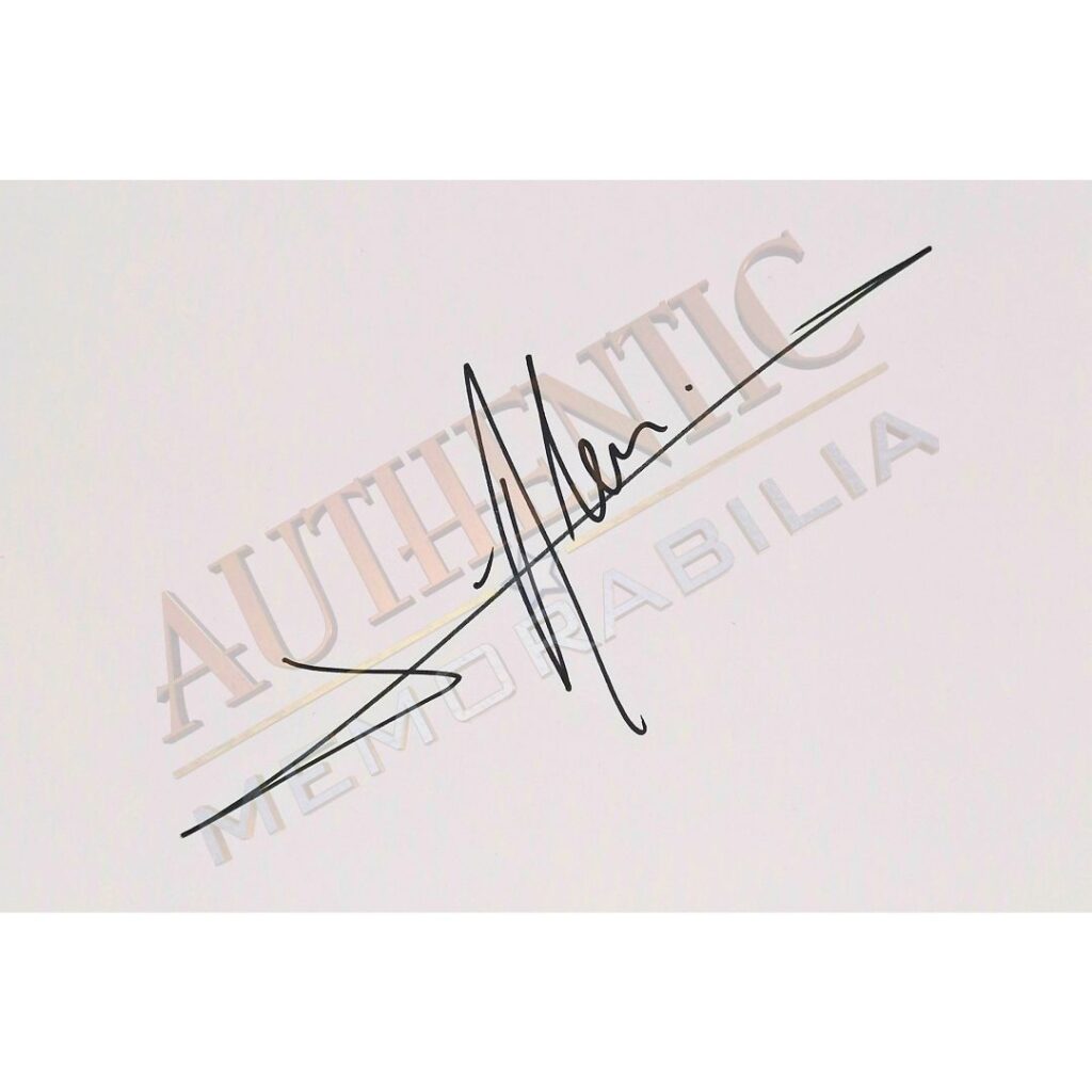 Jean Alesi Autograph
