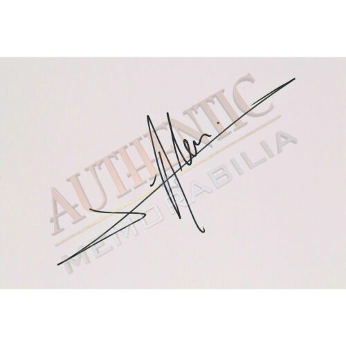 Jean Alesi Autograph