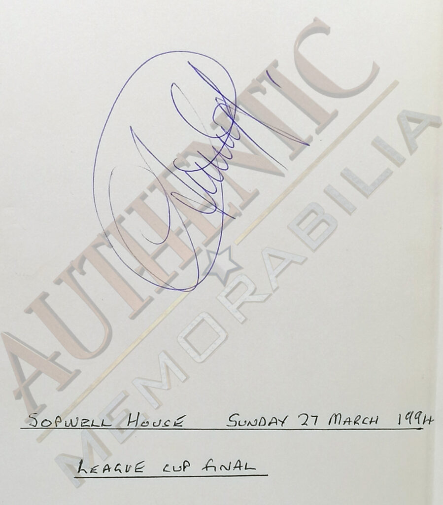 Eric Cantona Signed Book