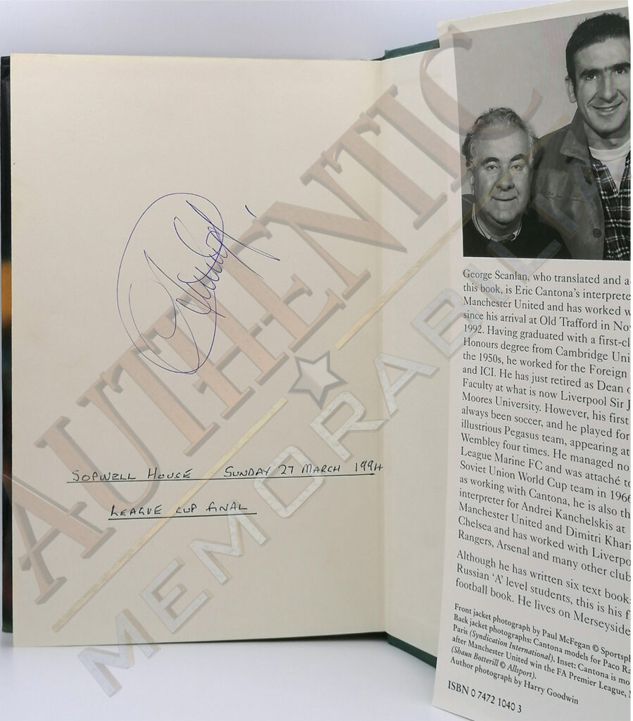 Eric Cantona Signed Book