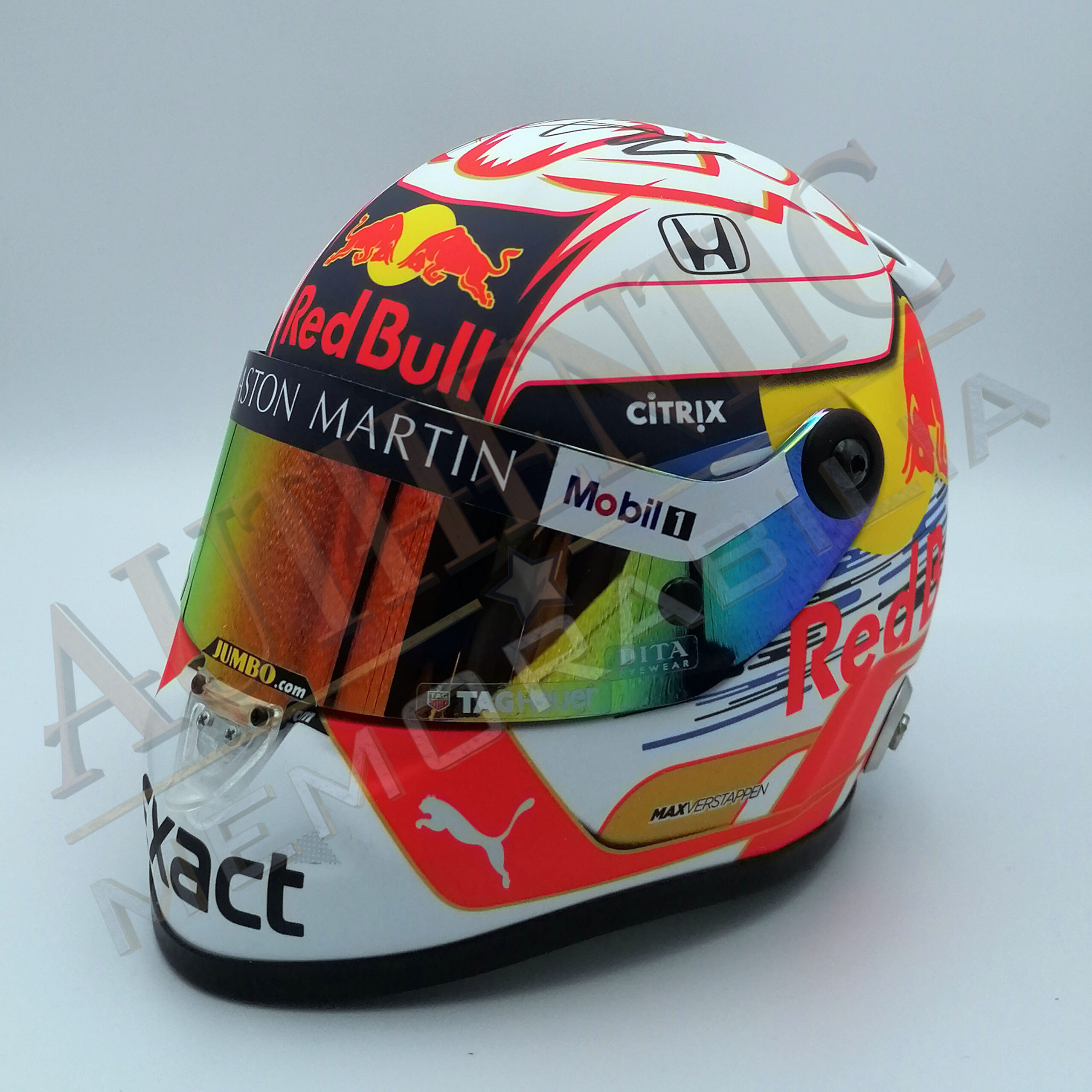 🍾MAX VERSTAPPEN Signed F1 Helmets: 3x Times World Champion