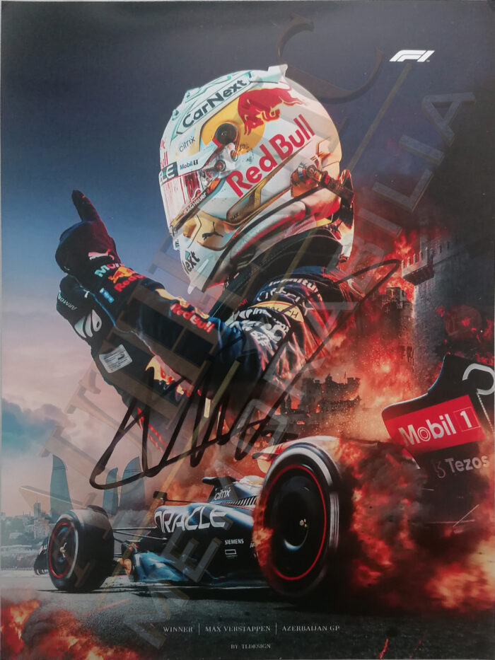Max Verstappen Signed Picture