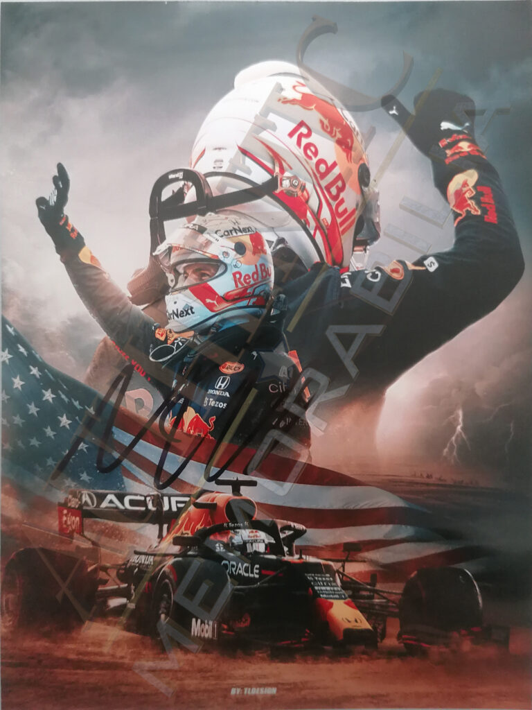 Max Verstappen Signed Picture