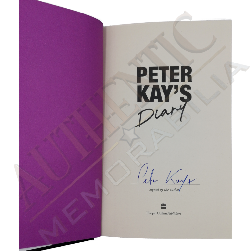 Peter Kay Autographed Book